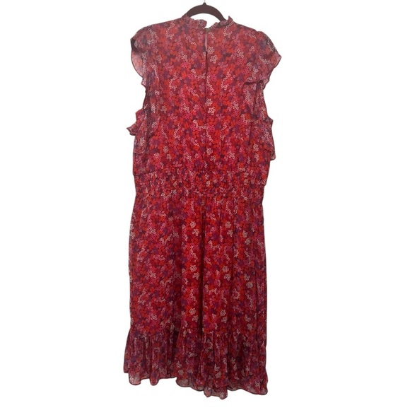 Draper James NWT Kacey Faux Wrap Ditsy Floral Raspberry Pink Dress Women’s XXL - Picture 8 of 12